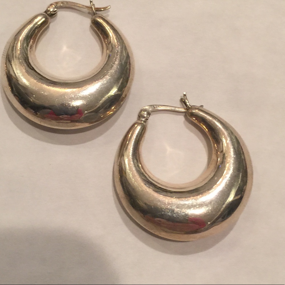 Anthropologie Gold or Silver Bubble Hoop Earring